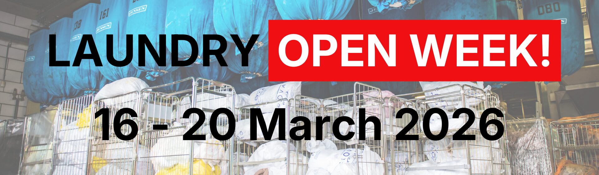 Laundry Open Week 2026 Banner